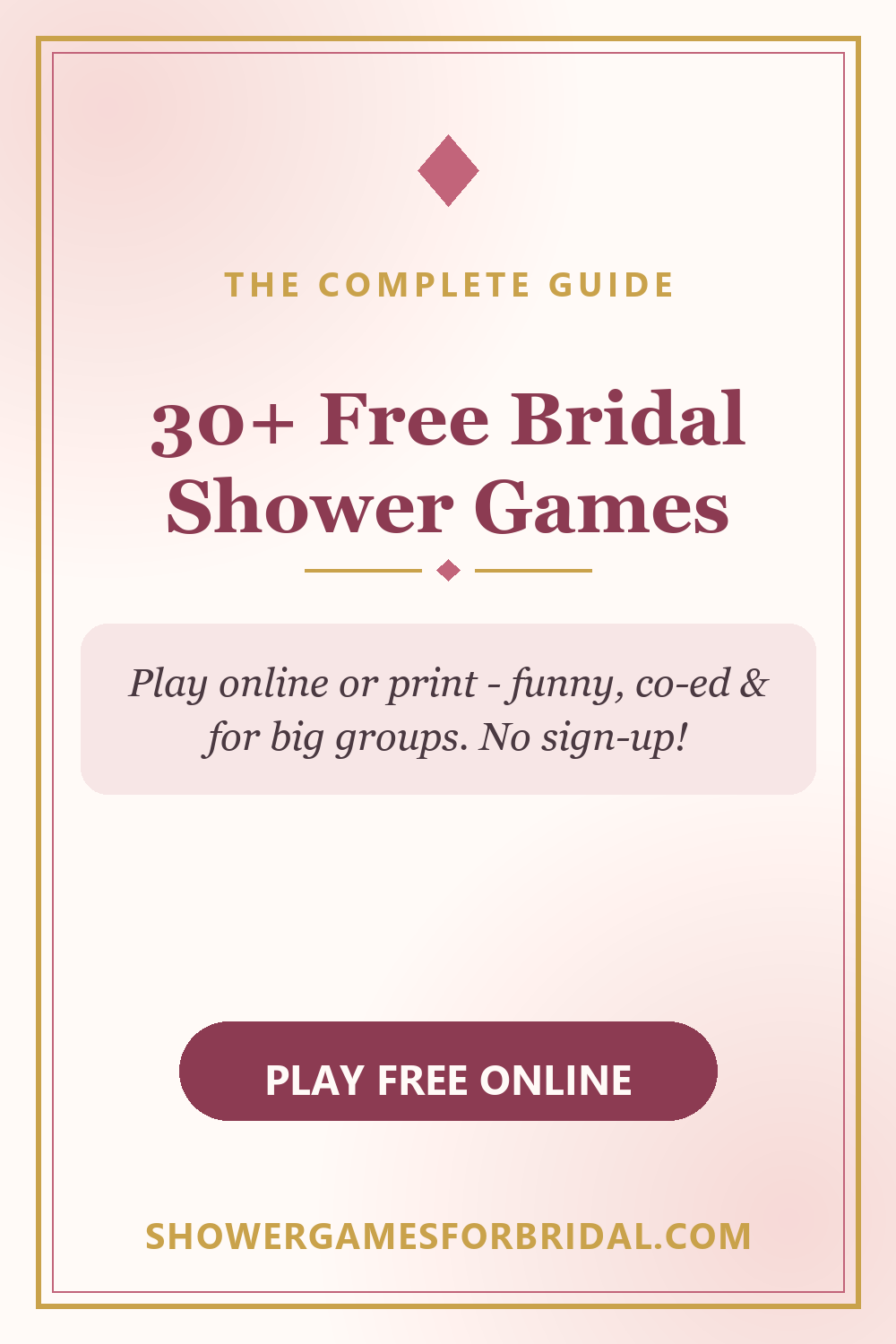 30+ Free Bridal Shower Games to play online or print